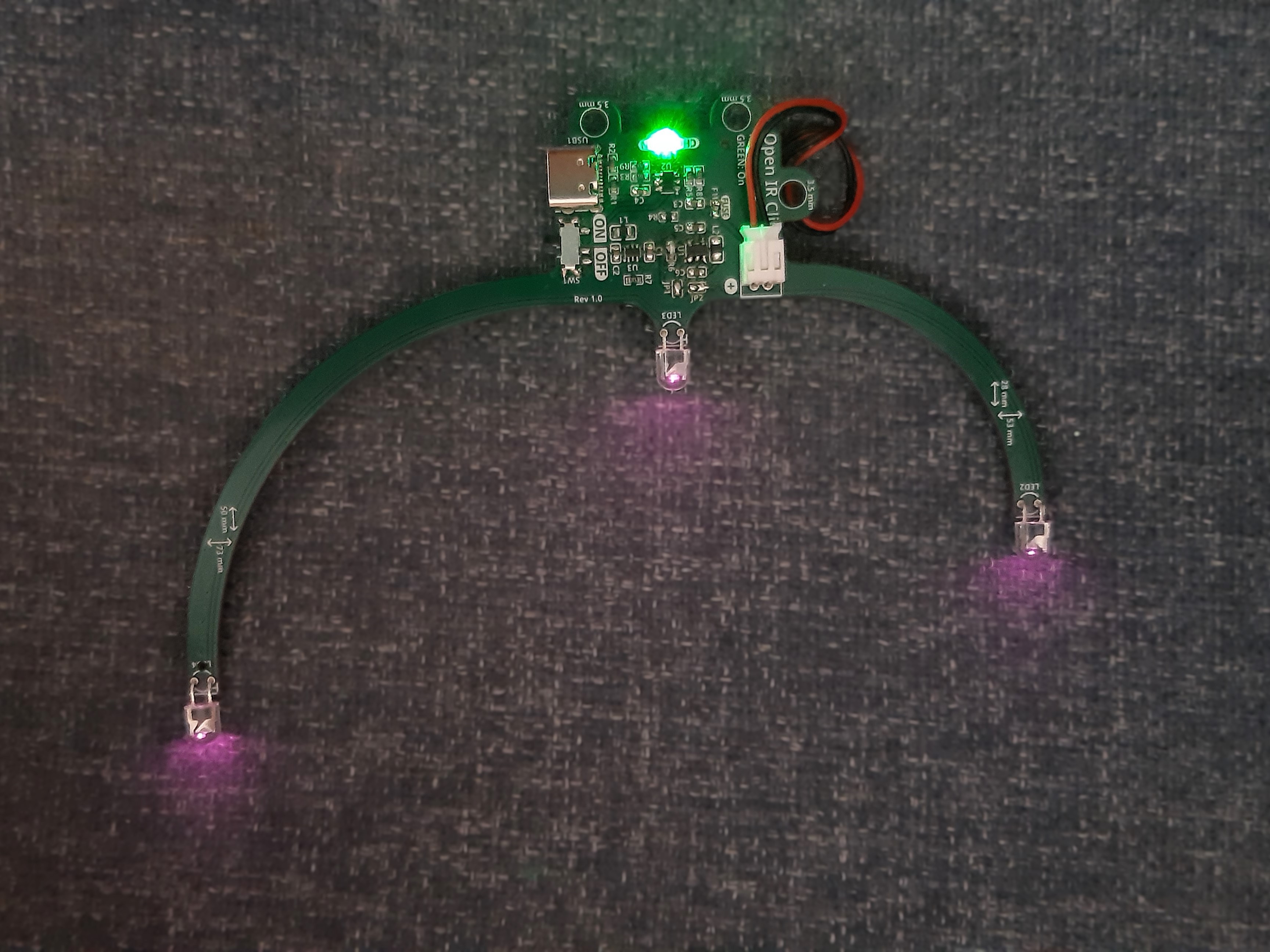 On with LEDs